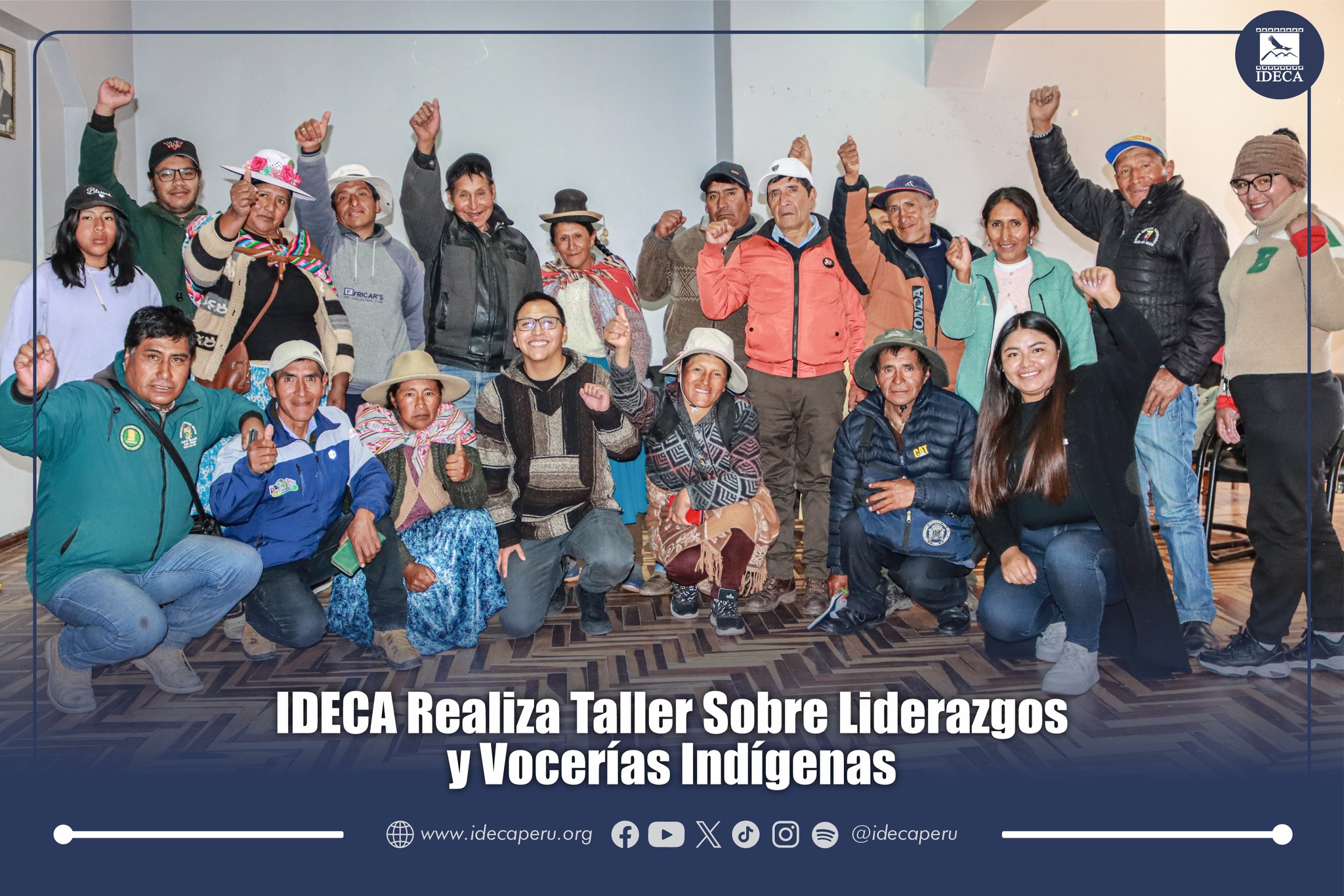 IDECA Realiza Taller Sobre Liderazgos Colectivos y Vocerías Comunitarias Para la Defensa del Territorio y la Justicia Originaria