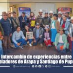 Intercambio de experiencias entre pobladores de Arapa y Santiago de Pupuja