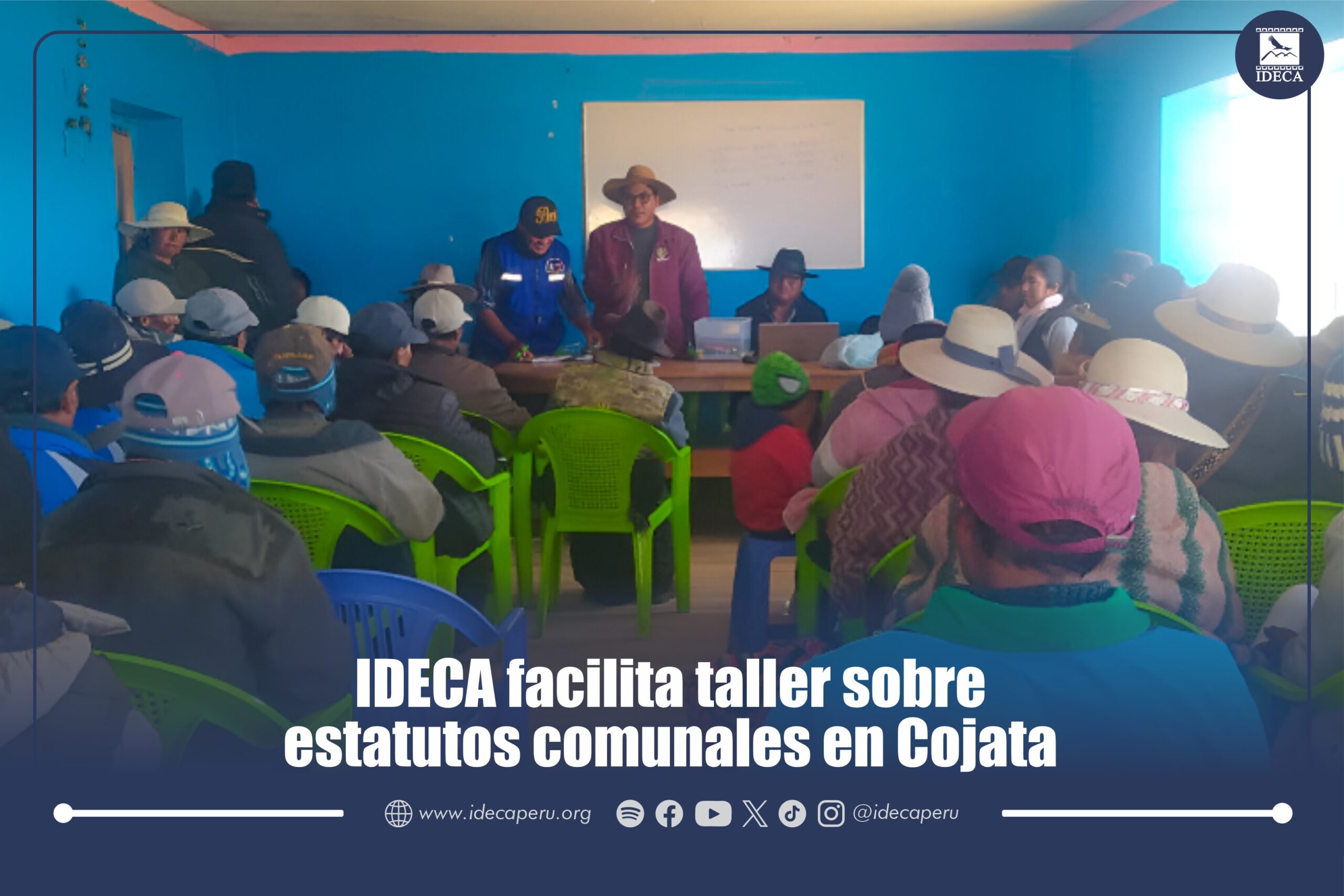 IDECA facilita taller sobre estatutos comunales en Cojata