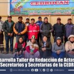 IDECA desarolla taller de Redacción de Actas dirigido a los secretarios y secretarias de la CEDROCAN