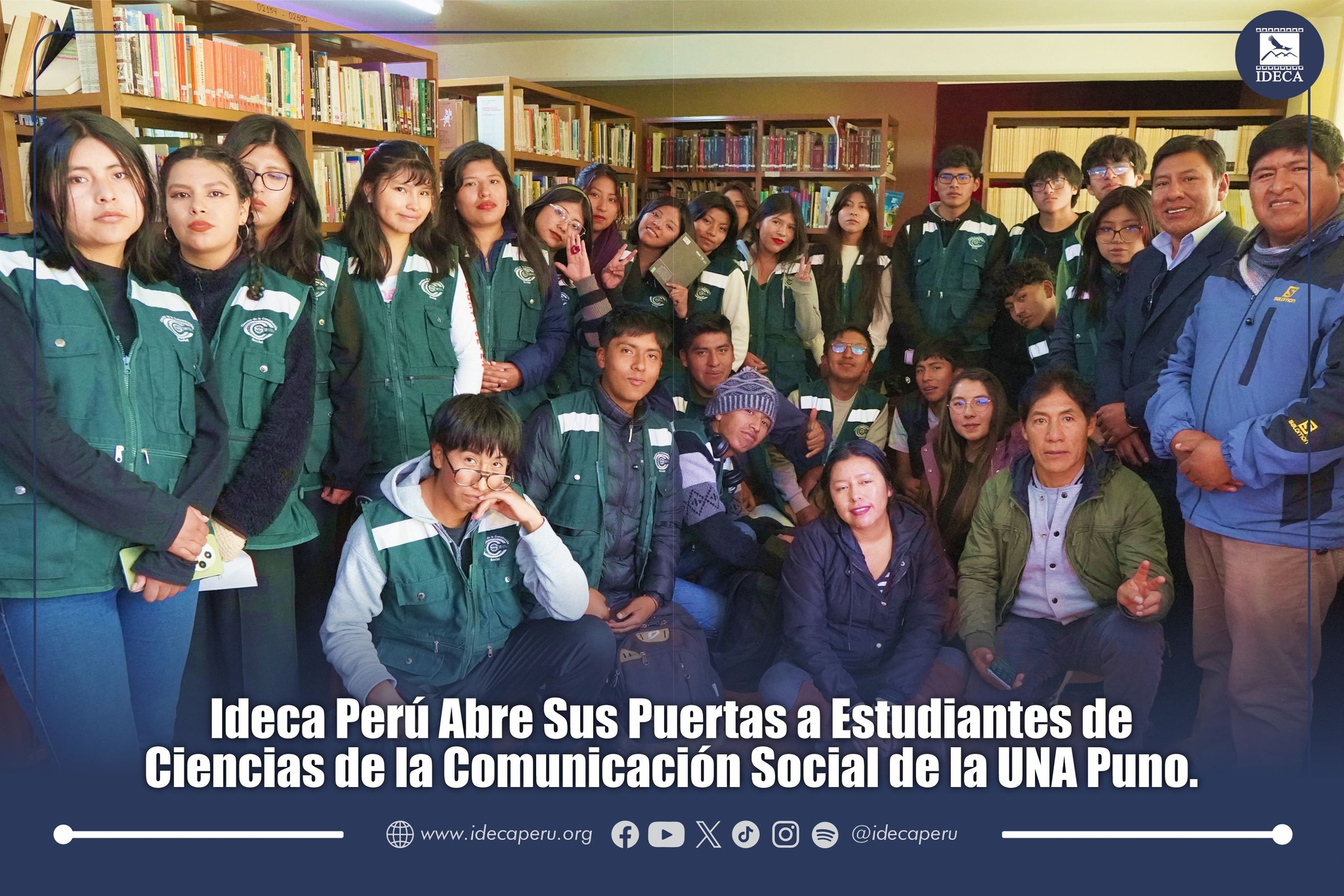 IDECA Perú abre sus puertas a estudiantes de Ciencias de la Comunicatión Social de la UNA Puno