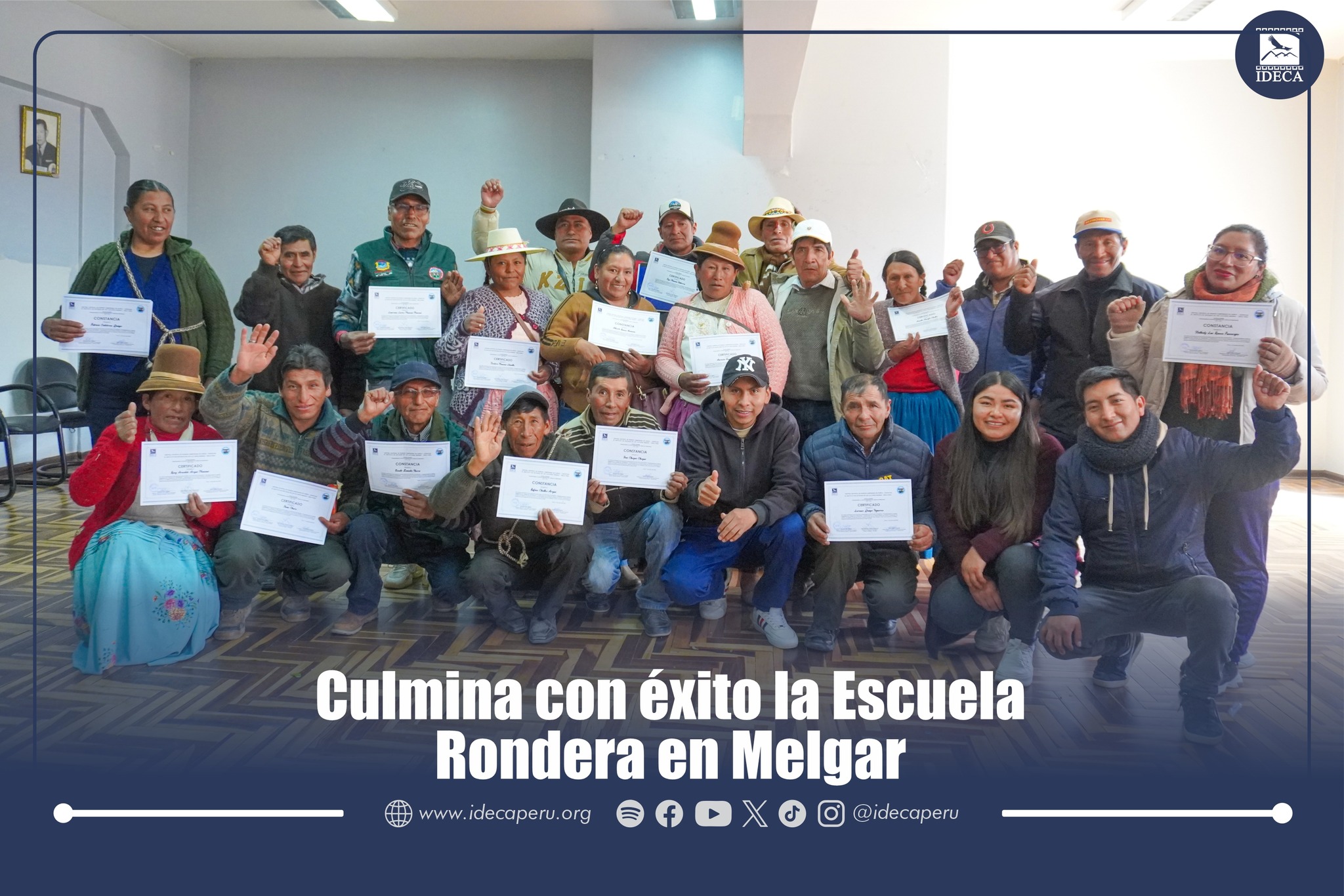 Culmina con éxito la Escuela Rondera en Melgar