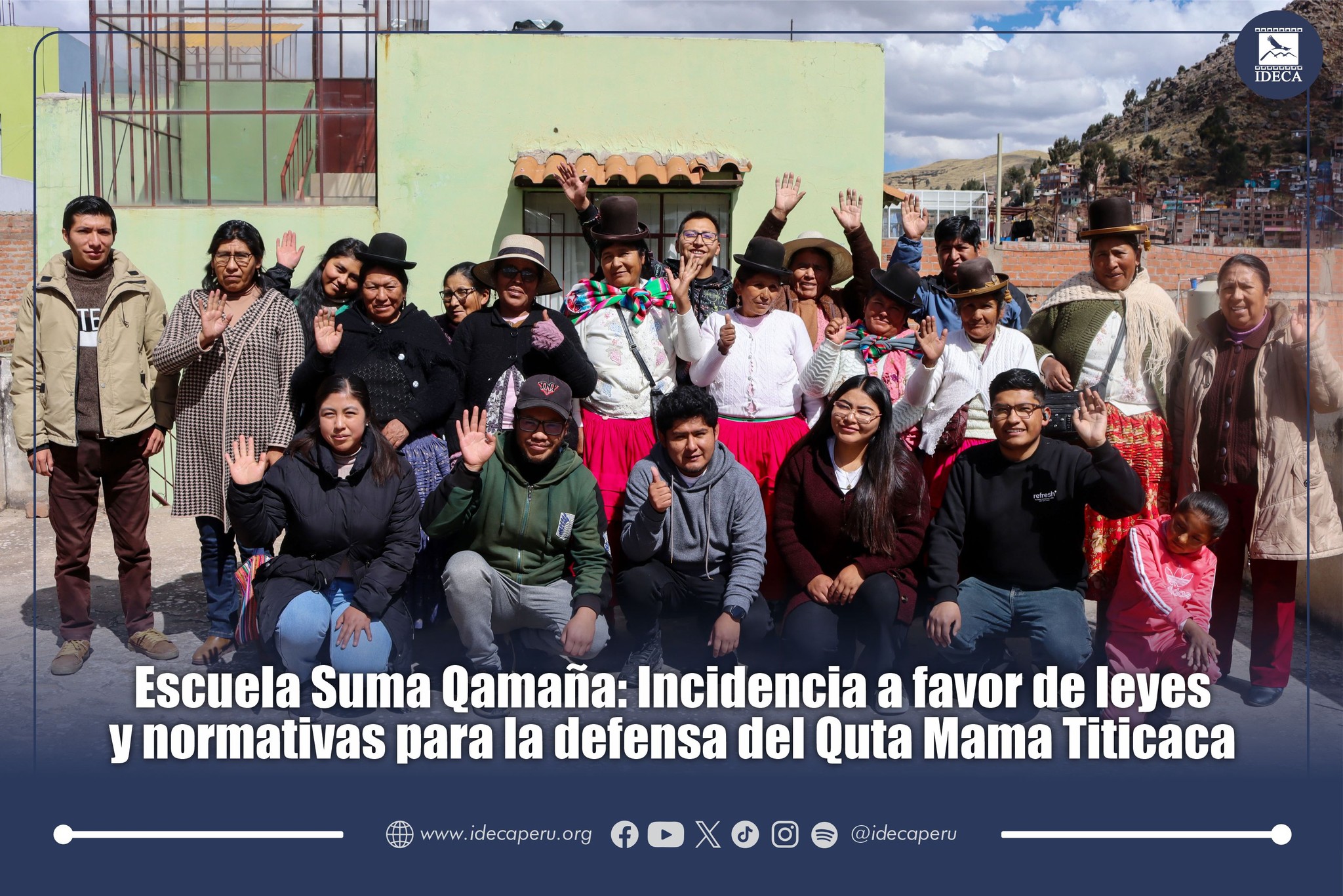 Escuela Suma Quamana: Incidencia a favor de leyes y normativas para la defensa del Quta Mama Titicaca