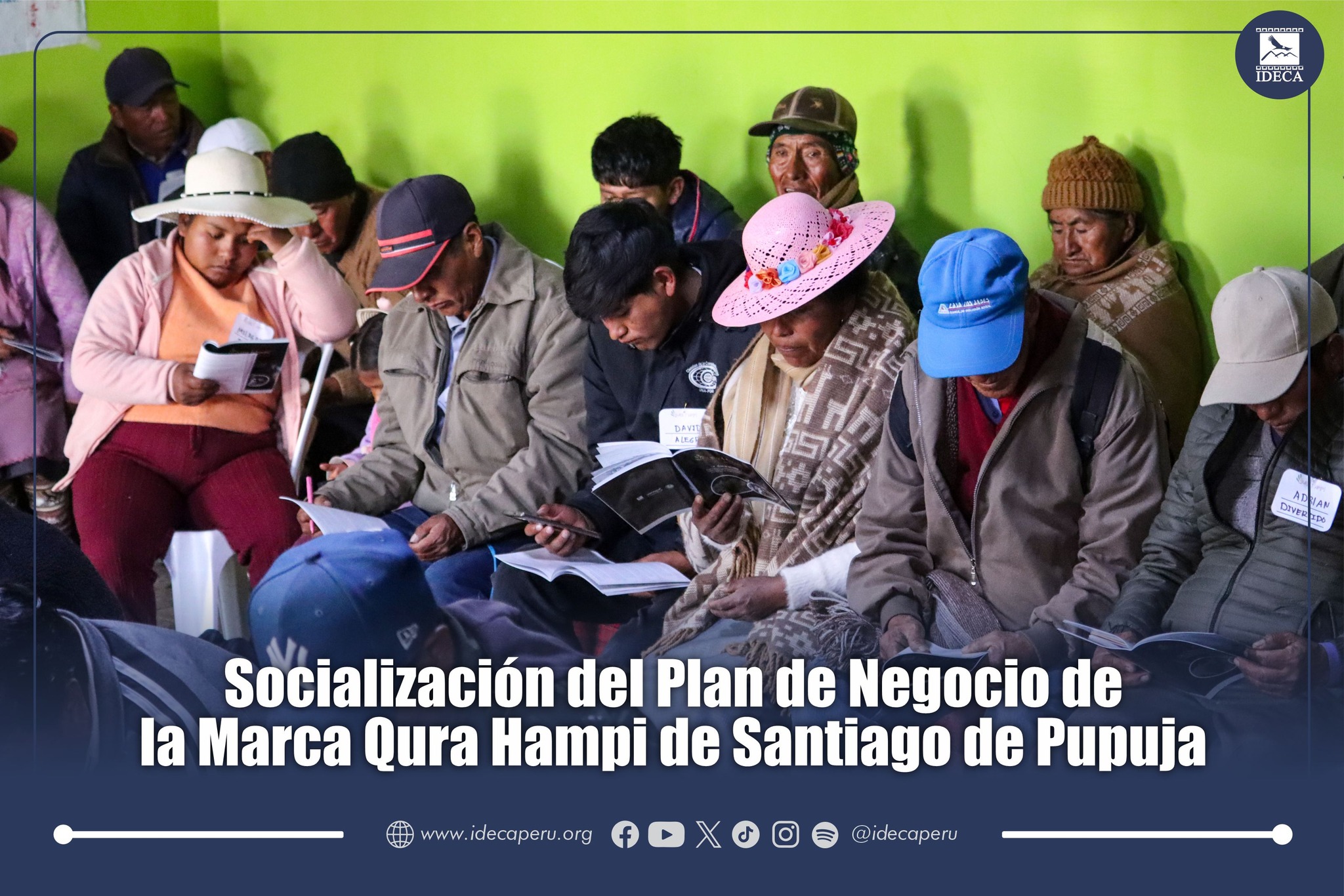 Socialización del Plan de Negocio de la Marca Qura Hampi de Santiago de Pupuja