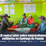 IDECA realiza taller sobre emprendimientos solidarios en Santiago de Pupuja