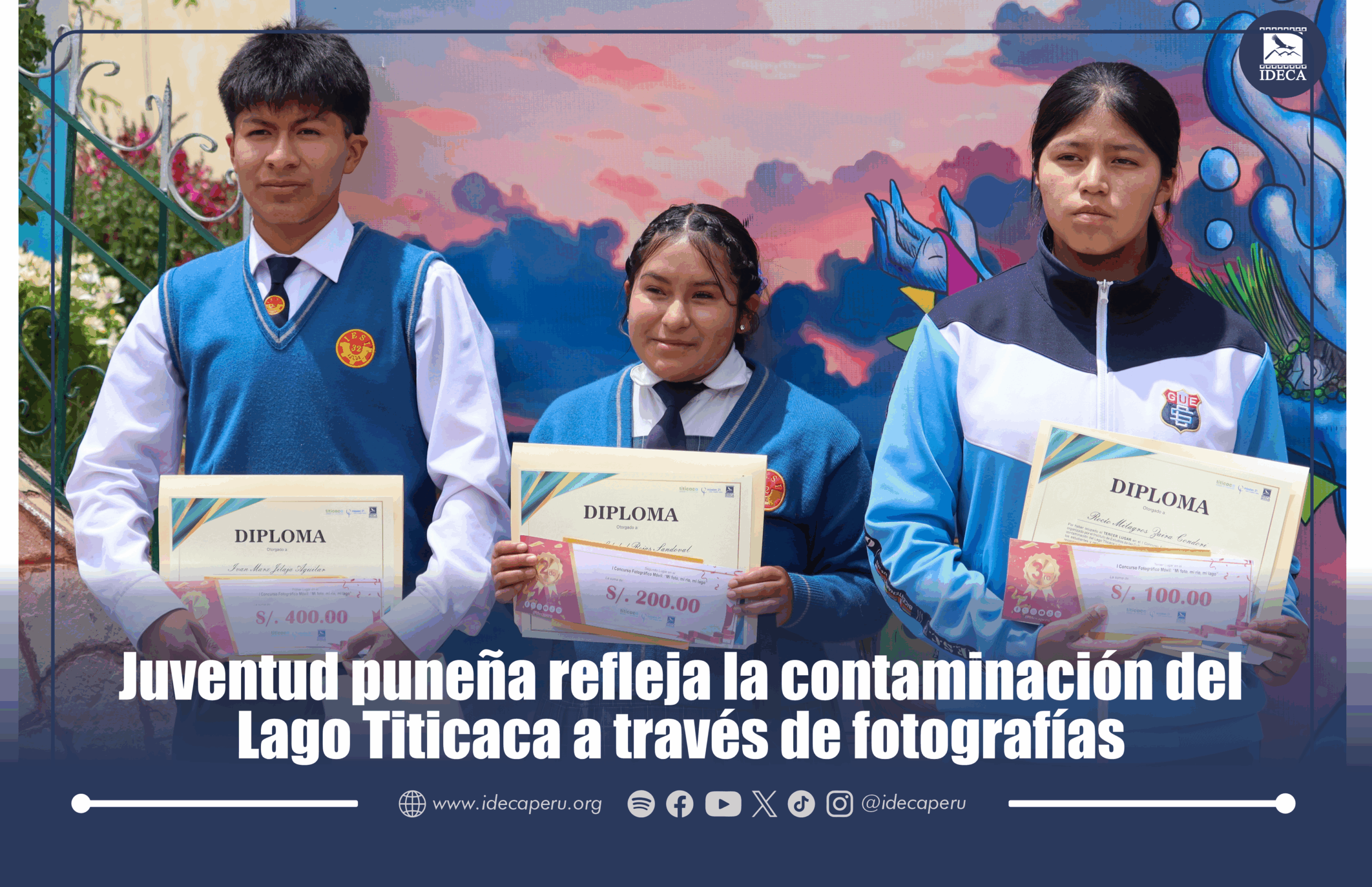 JUVENTUD PUNEÑA REFLEJA LA CONTAMINACIÓN DEL LAGO TITICACA A TRAVÉS DE FOTOGRAFÍAS