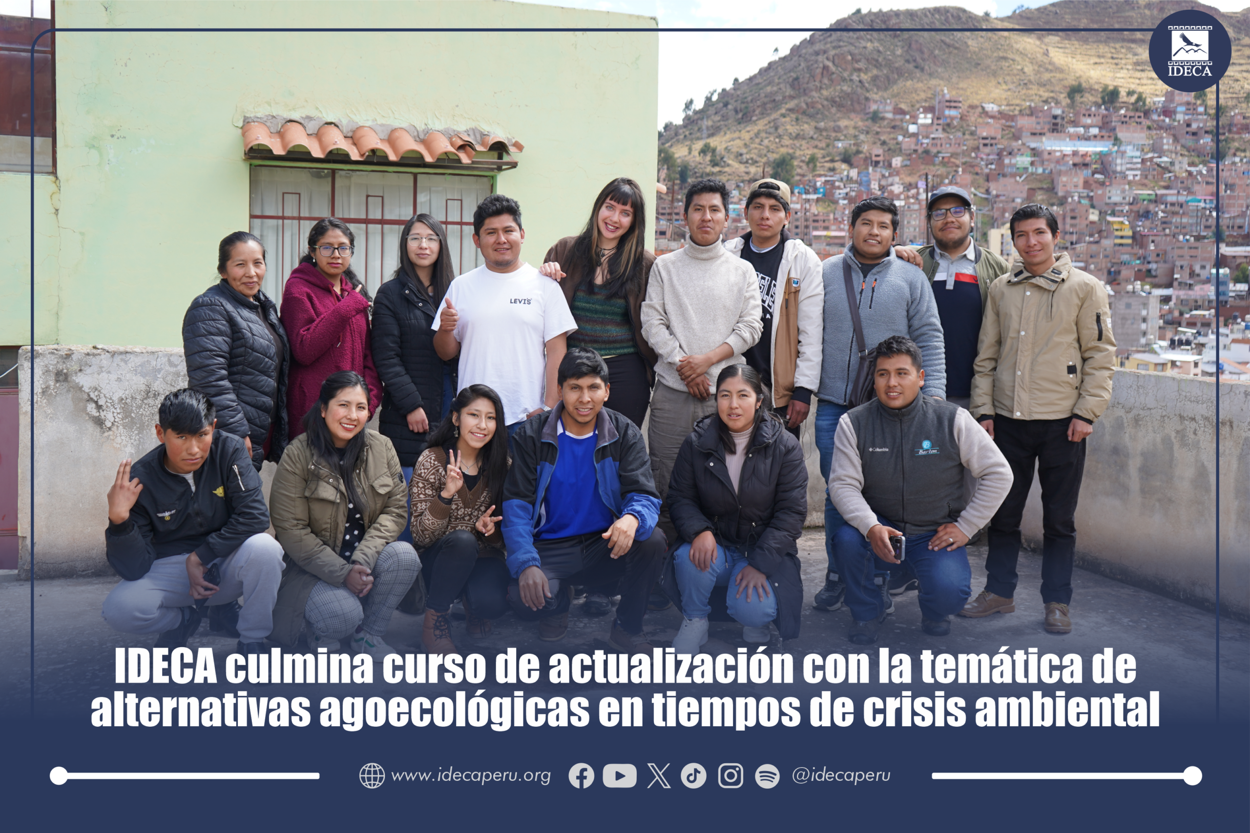 IDECA Culmina curso de actualización con la temática de alternativas agroecológicas en tiempos de crisis ambiental