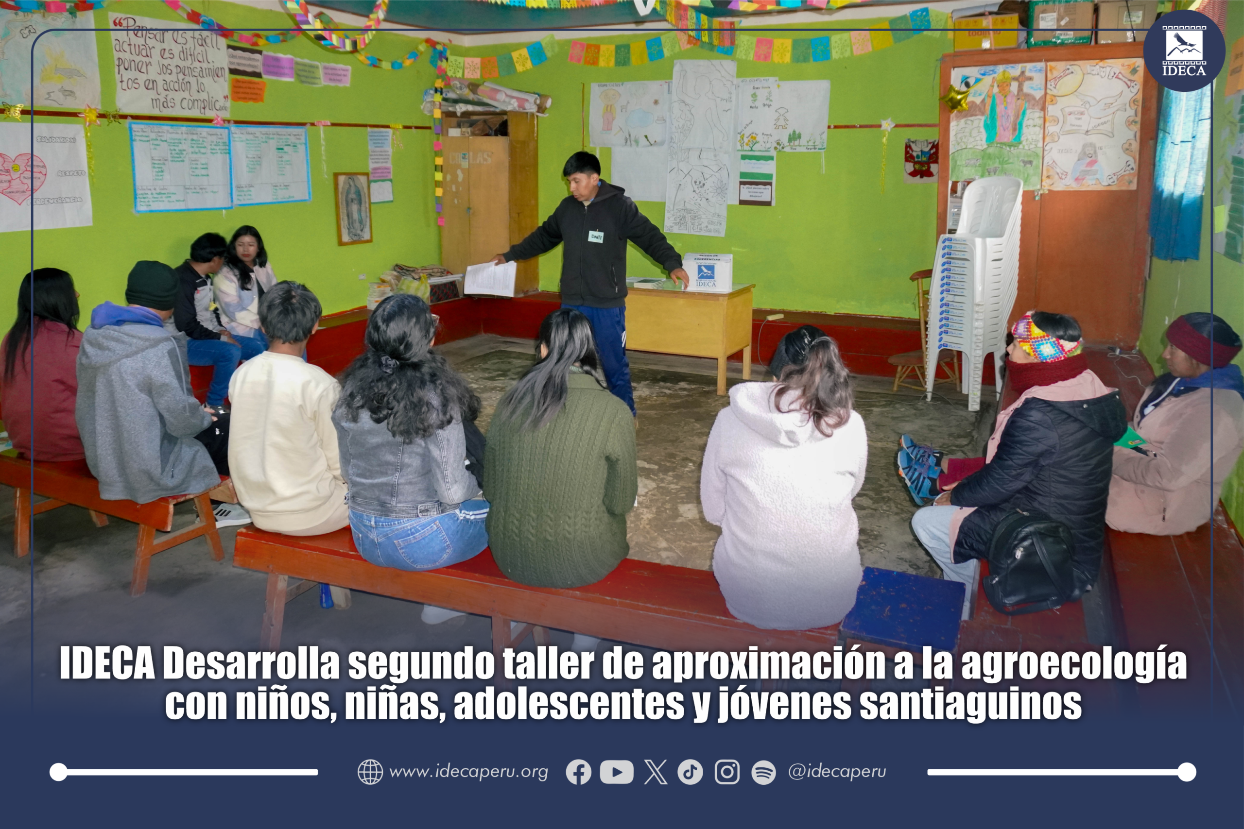 IDECA Desarrolla segundo taller de aproximación a la agroecología con niños, niñas, adolescentes y jóvenes santiaguinos