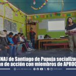 NNAJ de Santiago de Pupuja socializan plan de acción con miembros de APROCLAS