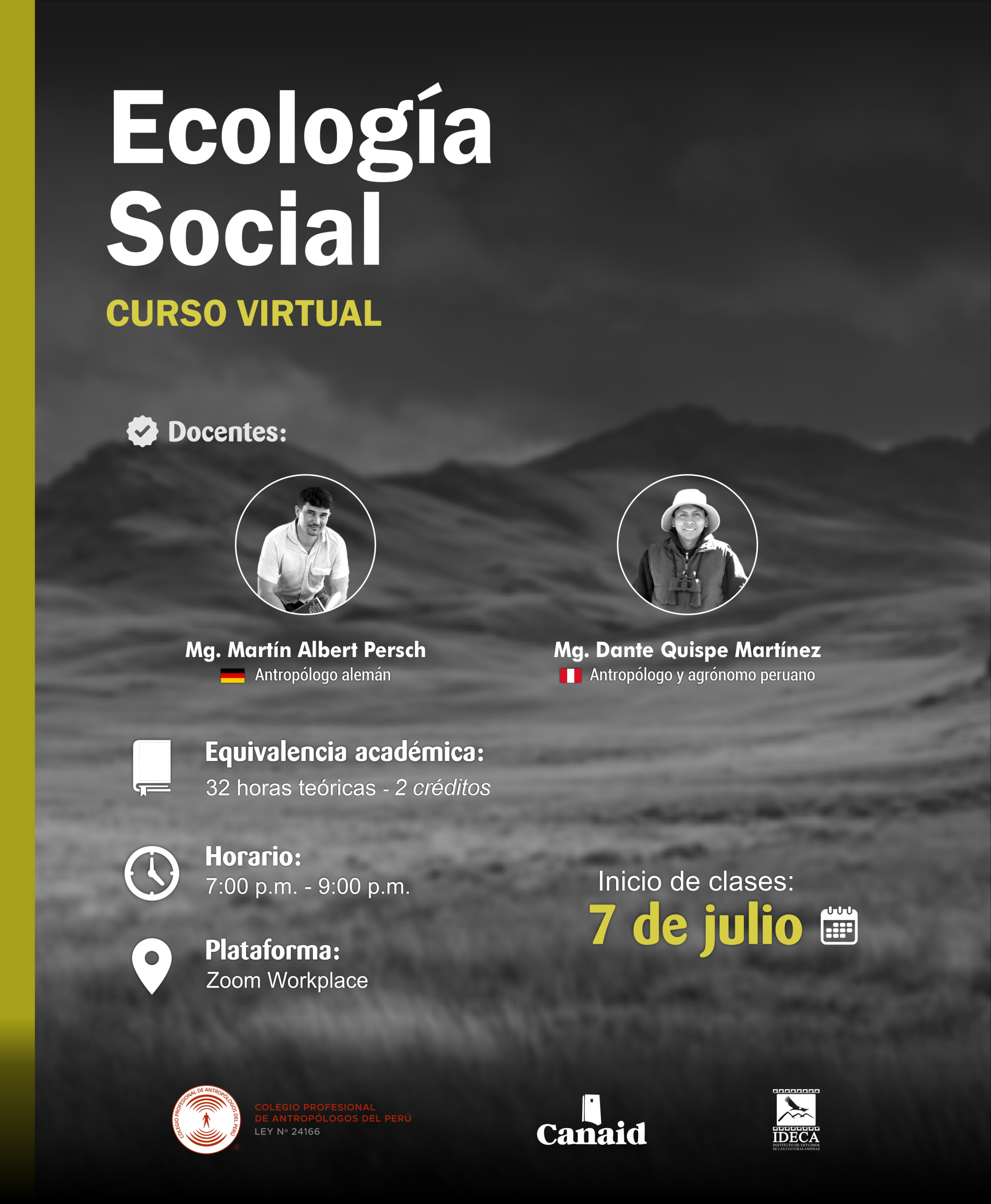 Curso virtual: ECOLOGÍA SOCIAL