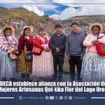 IDECA establece alianza con la Asociación de Mujeres Artesanas Qot-tika Flor del Lago Uros
