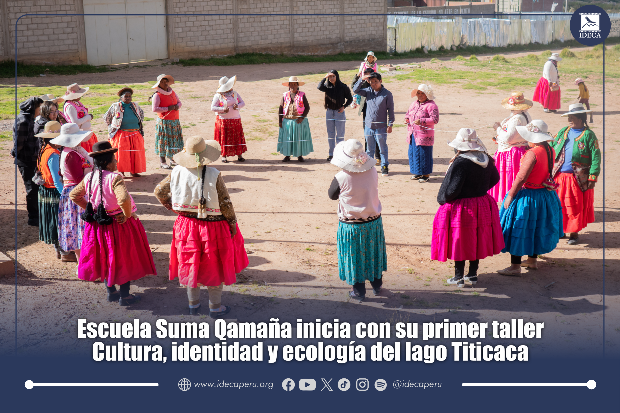 Escuela Suma Qamaña inicia con su primer taller: Cultura, identidad y ecología del lago Titicaca